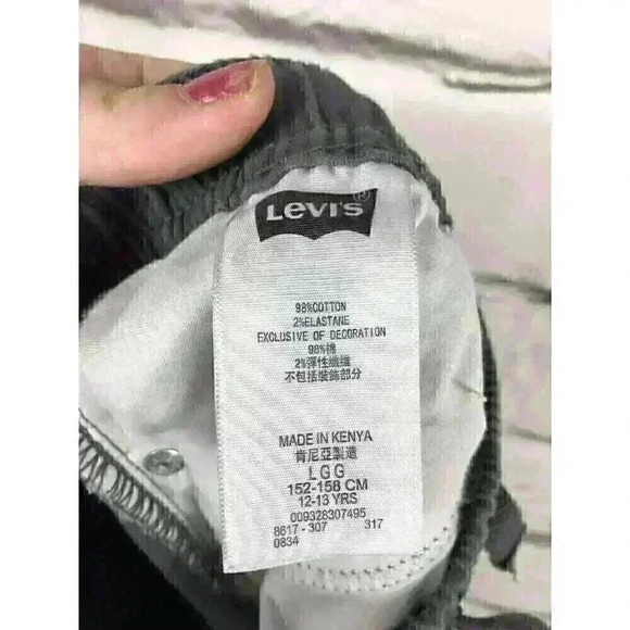 Levi's Jogger Kids Size Large 12-13 yrs Gray Joggers - Picture 6 of 9